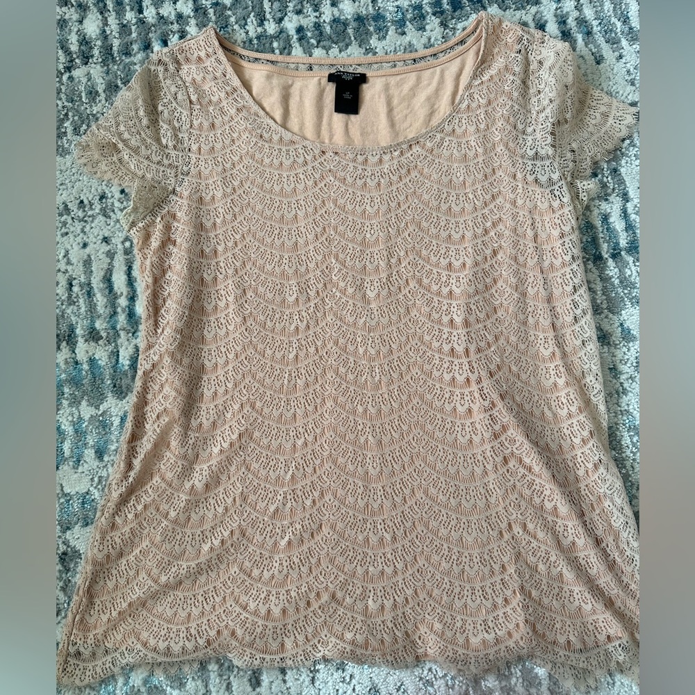 Ann Taylor Factory short sleeve top. Size LP